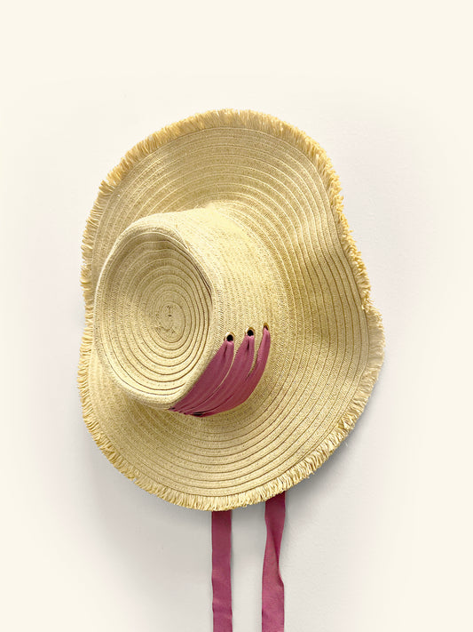 Lola Rise N' Shine Crisscross Tie Hat/ Rose