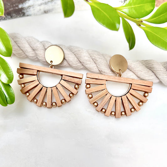 Boho Basket Earrings