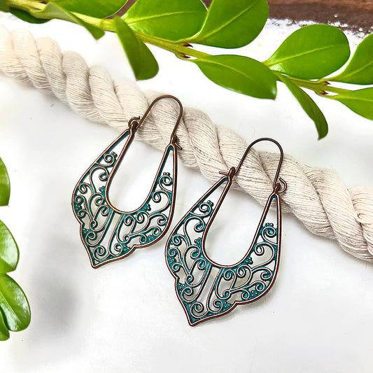 Patina Filigree Earrings